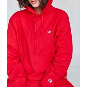 New Champion Reverse Weave Scarlet Red Hoodie⭐️⭐️